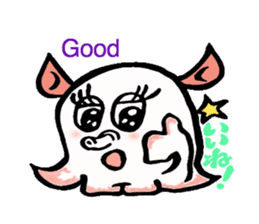 So cute ! JAPANESE PANCAKE DEVILFISH!! 2 sticker #4377174