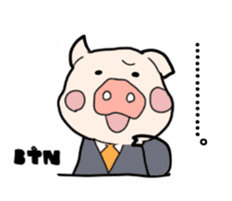 pig TV sticker #4377425