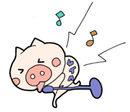 pig TV sticker #4377454