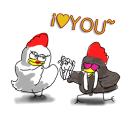 aho chicken sticker #4377671