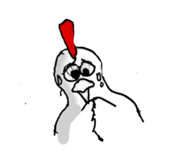 aho chicken sticker #4377679