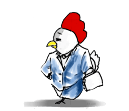 aho chicken sticker #4377686