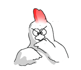 aho chicken sticker #4377687
