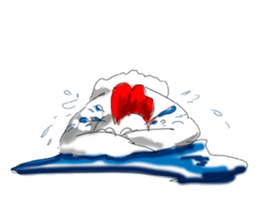 aho chicken sticker #4377695