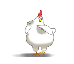 aho chicken sticker #4377698