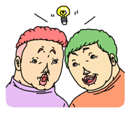 The people with a thick neck &cat people sticker #4378602