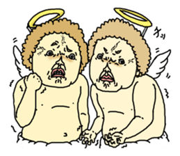 The people with a thick neck &cat people sticker #4378618