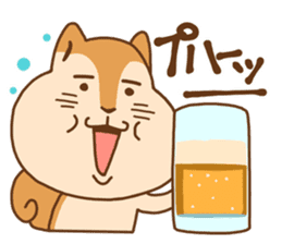 Gluttonous squirrel sticker sticker #4378645