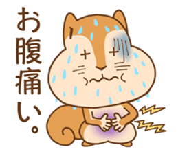 Gluttonous squirrel sticker sticker #4378663