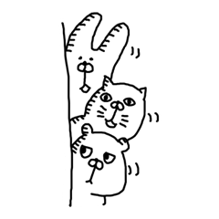 Three animals Sticker 2