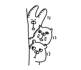 Three animals Sticker 2 sticker #4379664