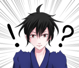 Kimono boy sticker #4379989