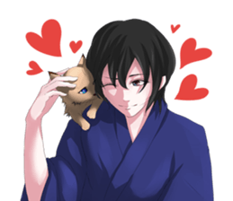 Kimono boy sticker #4379995