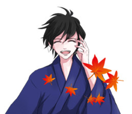 Kimono boy sticker #4379999