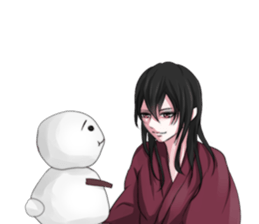 Kimono boy sticker #4380001