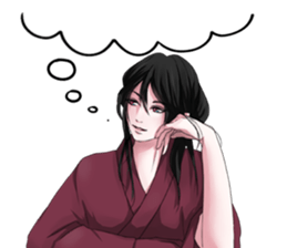 Kimono boy sticker #4380006