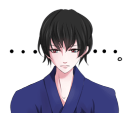 Kimono boy sticker #4380012