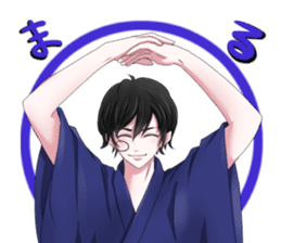 Kimono boy sticker #4380014