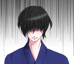 Kimono boy sticker #4380018