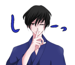 Kimono boy sticker #4380021