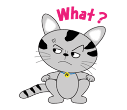 energy vampire cat sticker #4380024