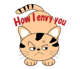 energy vampire cat sticker #4380025