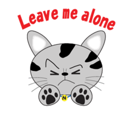 energy vampire cat sticker #4380027