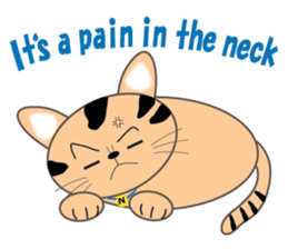 energy vampire cat sticker #4380028