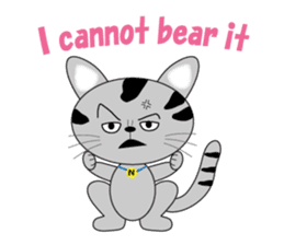 energy vampire cat sticker #4380031