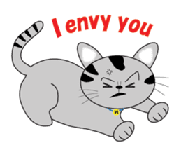 energy vampire cat sticker #4380033