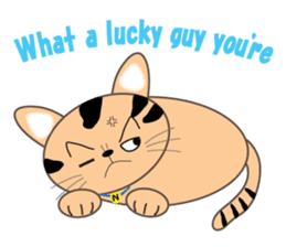 energy vampire cat sticker #4380034