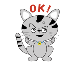 energy vampire cat sticker #4380039