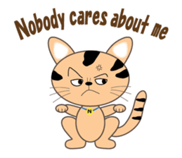 energy vampire cat sticker #4380043