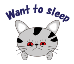 energy vampire cat sticker #4380044
