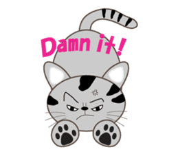 energy vampire cat sticker #4380045