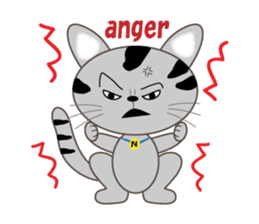 energy vampire  cat sticker #4380046