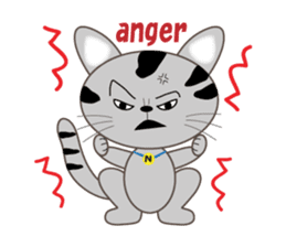 energy vampire cat sticker #4380046