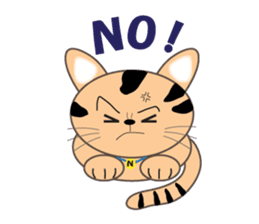 energy vampire cat sticker #4380050