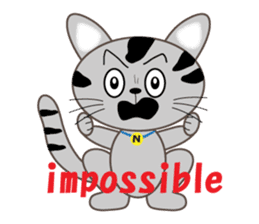 energy vampire cat sticker #4380052