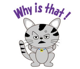 energy vampire cat sticker #4380054