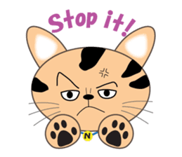 energy vampire cat sticker #4380055