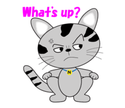 energy vampire cat sticker #4380057