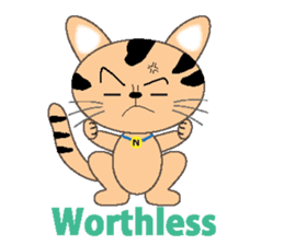 energy vampire cat sticker #4380059