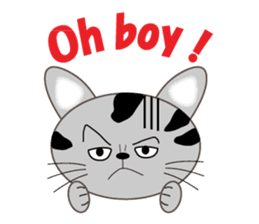 energy vampire cat sticker #4380060