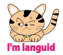 energy vampire cat sticker #4380061