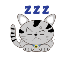 energy vampire cat sticker #4380062