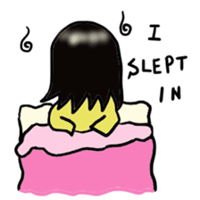 Japanese ghost Yukochan with angel ring. sticker #4380390