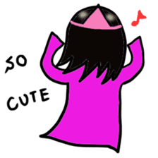 Japanese ghost Yukochan with angel ring. sticker #4380394