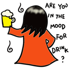 Japanese ghost Yukochan with angel ring. sticker #4380401