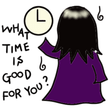 Japanese ghost Yukochan with angel ring. sticker #4380419